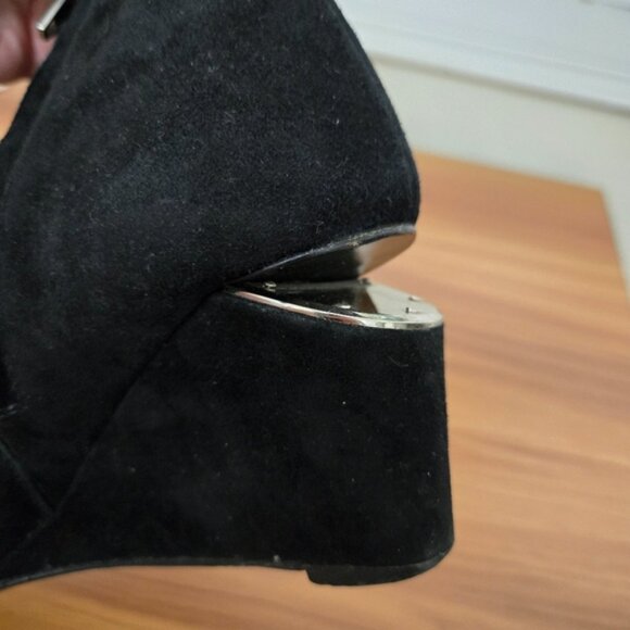 Alexander Wang Women's Black Suede Pointed Toe Boots - Picture 7 of 13